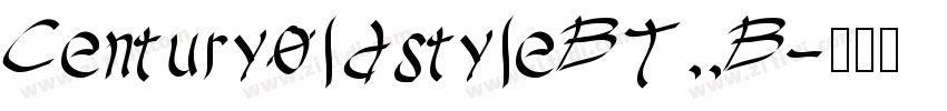 Century0ldstyleBT  B字体转换